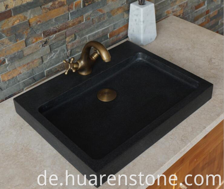 Indian Black granite sink